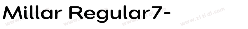 Millar Regular7字体转换